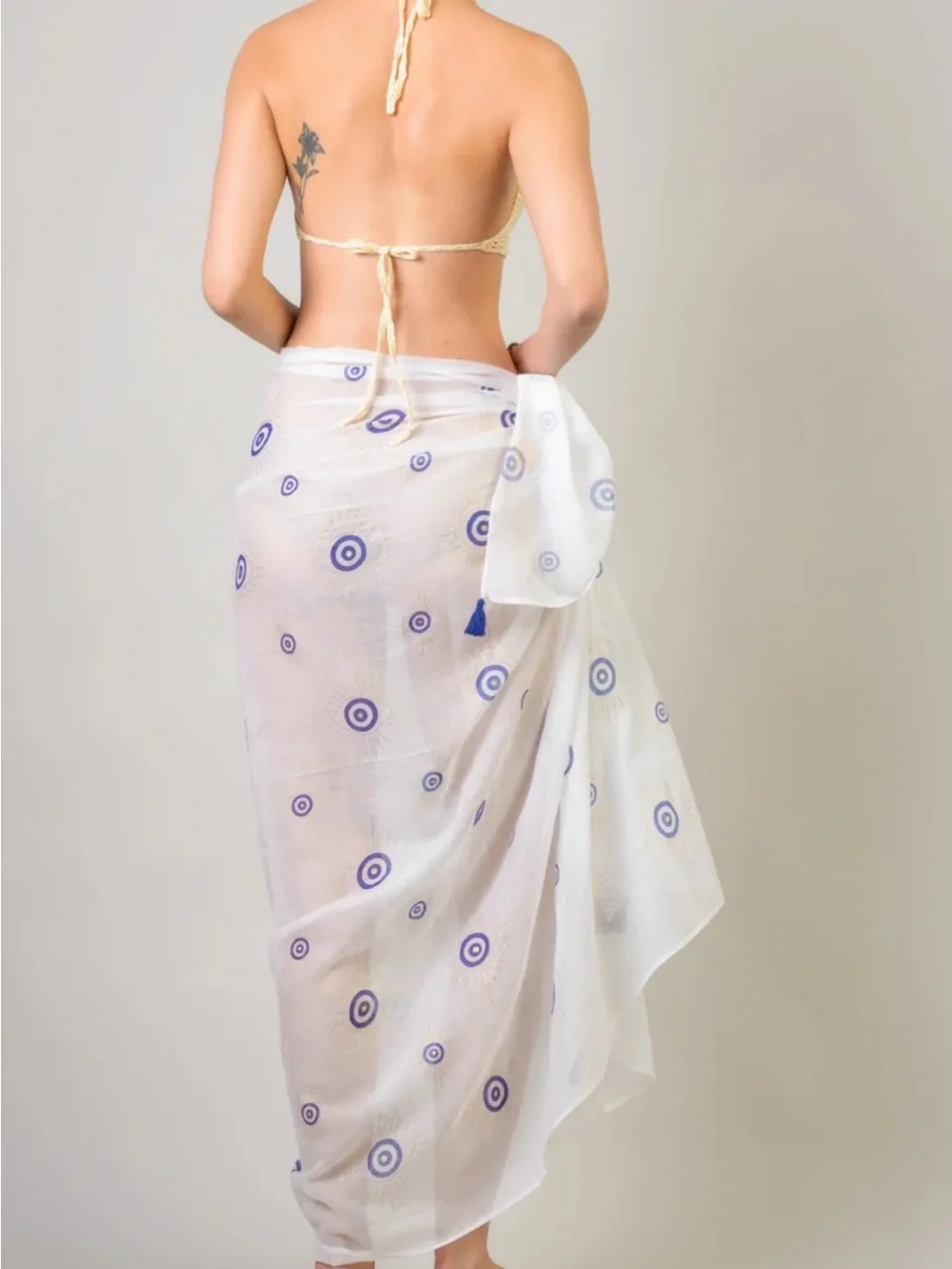 Evil Eye Scatf/Sarong with Blue Evil Eye